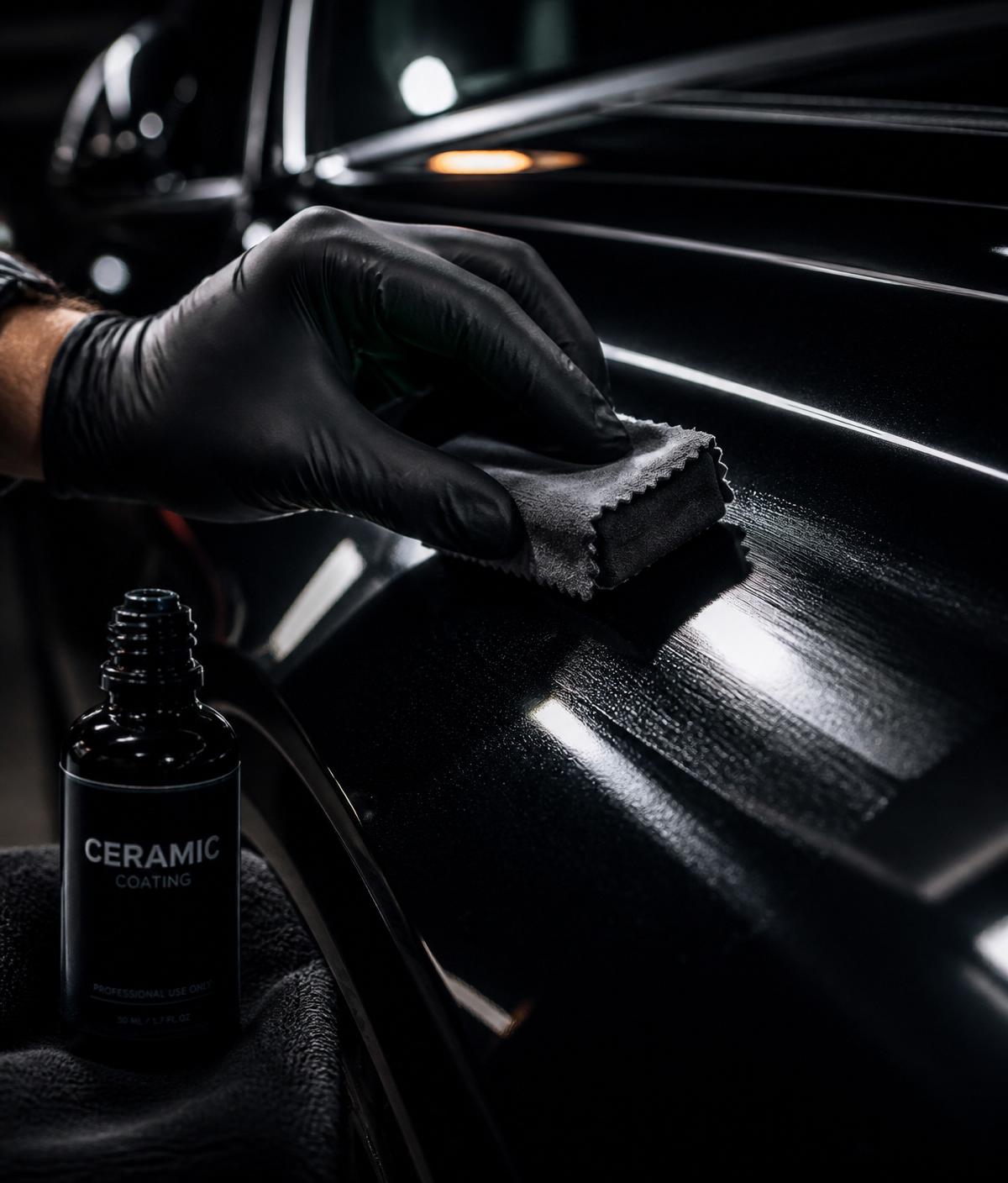 Applying ceramic coating